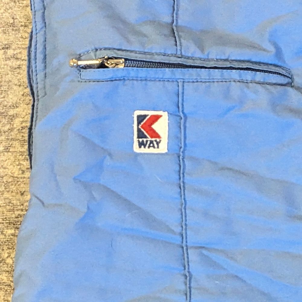 VTG KWay Ski Bibs, 1970s Snow Pants Women's Slim - Picture 3 of 15